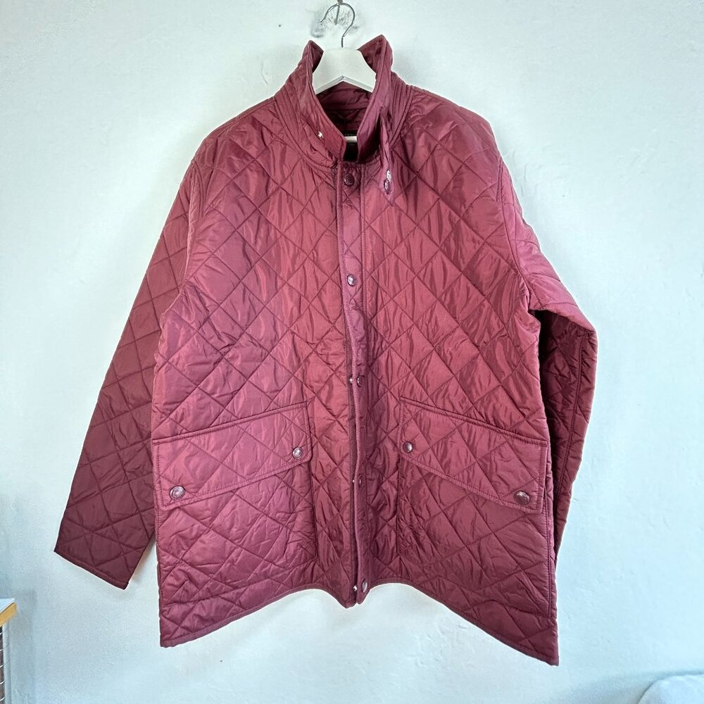 Untuckit Mens Wynnwood Jacket XXL Dupont Sorona Insulation Quilted Burgundy New